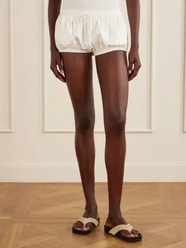 The Attico Embroidered Cotton-blend Shorts | Thumbnail 3 The Attico Embroidered Cotton-blend Shorts | Thumbnail 3