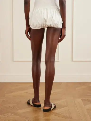 The Attico Embroidered Cotton-blend Shorts | Thumbnail 4 The Attico Embroidered Cotton-blend Shorts | Thumbnail 4