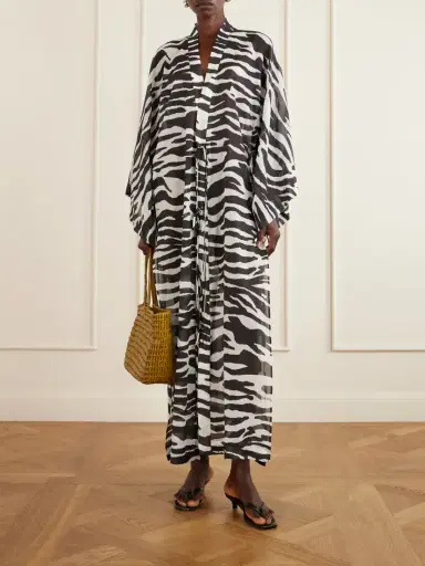 The Attico Zebra-print Cotton Kaftan | Thumbnail 2 The Attico Zebra-print Cotton Kaftan | Thumbnail 2
