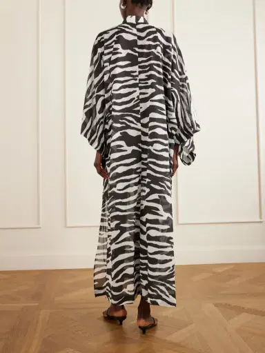 The Attico Zebra-print Cotton Kaftan | Thumbnail 3 The Attico Zebra-print Cotton Kaftan | Thumbnail 3
