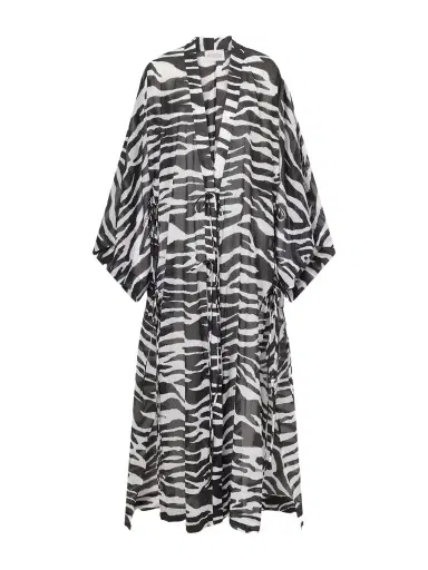 The Attico Zebra-print Cotton Kaftan | Thumbnail 1 The Attico Zebra-print Cotton Kaftan | Thumbnail 1