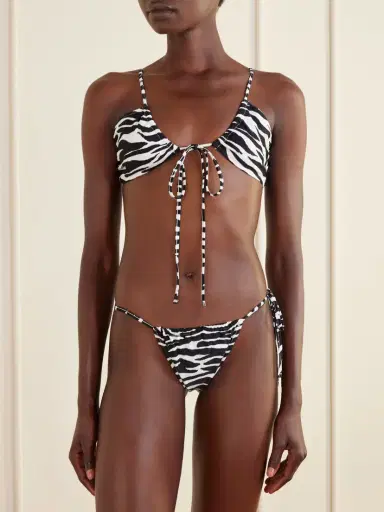 The Attico Quick-drying Zebra-print Bikini | Thumbnail 2 The Attico Quick-drying Zebra-print Bikini | Thumbnail 2