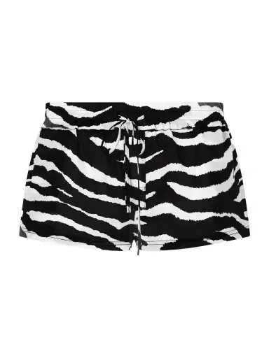 The Attico Zebra-print Cotton-voile Shorts | Thumbnail 1 The Attico Zebra-print Cotton-voile Shorts | Thumbnail 1