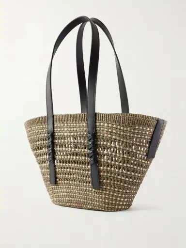 Loewe + Paula's Ibiza Braid Medium Leather-trimmed Raffia Tote | Thumbnail 4 Loewe + Paula's Ibiza Braid Medium Leather-trimmed Raffia Tote | Thumbnail 4