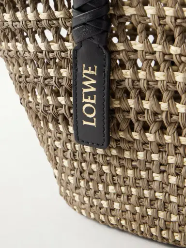 Loewe + Paula's Ibiza Braid Medium Leather-trimmed Raffia Tote | Thumbnail 5 Loewe + Paula's Ibiza Braid Medium Leather-trimmed Raffia Tote | Thumbnail 5