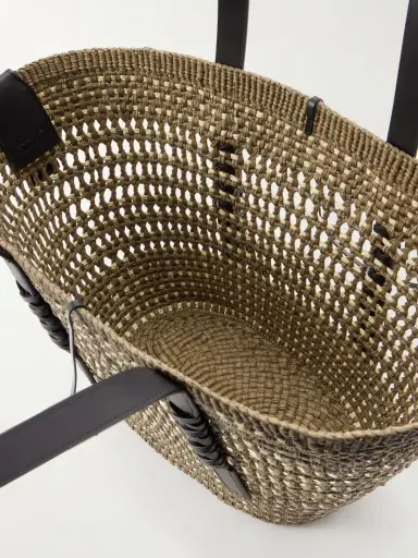 Loewe + Paula's Ibiza Braid Medium Leather-trimmed Raffia Tote | Thumbnail 6 Loewe + Paula's Ibiza Braid Medium Leather-trimmed Raffia Tote | Thumbnail 6