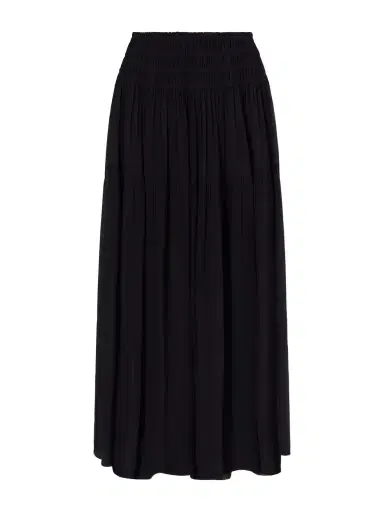 Eres Midnight Shirred Muslin Maxi Skirt | Thumbnail 1 Eres Midnight Shirred Muslin Maxi Skirt | Thumbnail 1