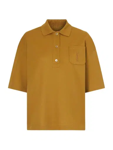 Saint Laurent Cotton-piqué Polo Shirt | Thumbnail 1 Saint Laurent Cotton-piqué Polo Shirt | Thumbnail 1