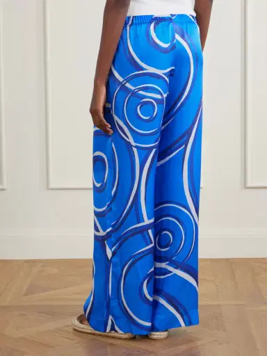 Themis Z Elysia Printed Silk-blend Satin Wide-leg Pants | Thumbnail 4 Themis Z Elysia Printed Silk-blend Satin Wide-leg Pants | Thumbnail 4