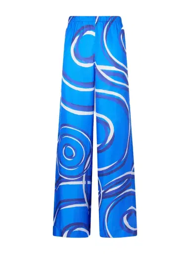 Themis Z Elysia Printed Silk-blend Satin Wide-leg Pants | Thumbnail 1 Themis Z Elysia Printed Silk-blend Satin Wide-leg Pants | Thumbnail 1