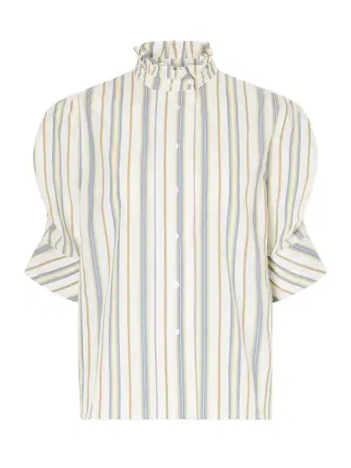 Thierry Colson Vita Striped Cotton Blouse | Thumbnail 1 Thierry Colson Vita Striped Cotton Blouse | Thumbnail 1