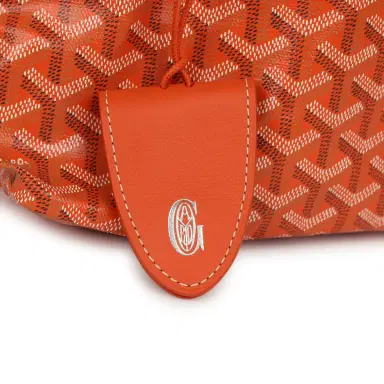 goyard Goyard Goyardine Canvas Orange Saint Louis PM Tote Palladium Hardware | Thumbnail 6 goyard Goyard Goyardine Canvas Orange Saint Louis PM Tote Palladium Hardware | Thumbnail 6