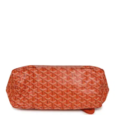 goyard Goyard Goyardine Canvas Orange Saint Louis PM Tote Palladium Hardware | Thumbnail 7 goyard Goyard Goyardine Canvas Orange Saint Louis PM Tote Palladium Hardware | Thumbnail 7