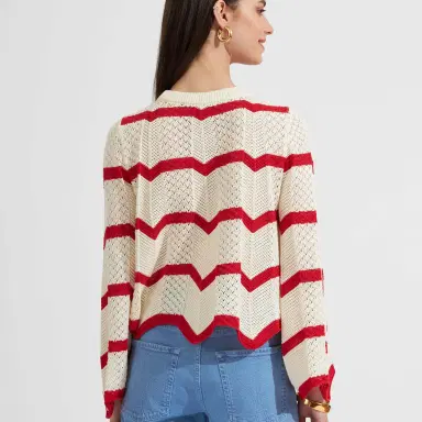 La DoubleJ Chevron Crop Sweater | Thumbnail 2 La DoubleJ Chevron Crop Sweater | Thumbnail 2