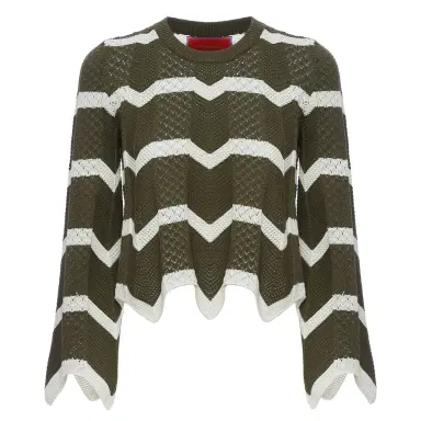 La DoubleJ Chevron Crop Sweater | Thumbnail 5 La DoubleJ Chevron Crop Sweater | Thumbnail 5