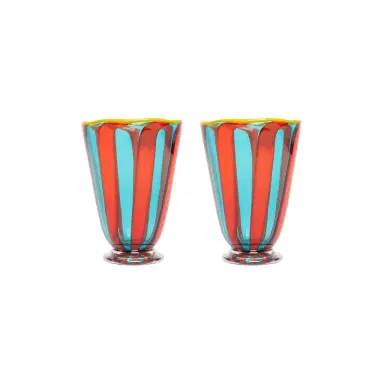 La DoubleJ Rainbow Glasses Set Of 2 (Ridged) | Thumbnail 1 La DoubleJ Rainbow Glasses Set Of 2 (Ridged) | Thumbnail 1