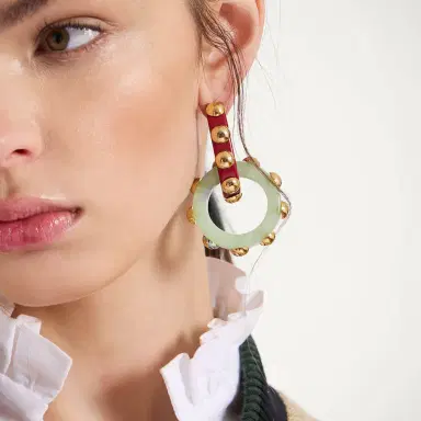 La DoubleJ Double Hoop Earrings | Thumbnail 2 La DoubleJ Double Hoop Earrings | Thumbnail 2