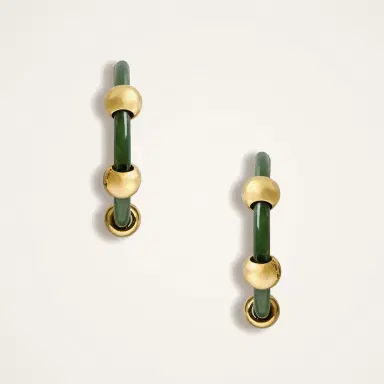 La DoubleJ Studded Hoops | Thumbnail 2 La DoubleJ Studded Hoops | Thumbnail 2