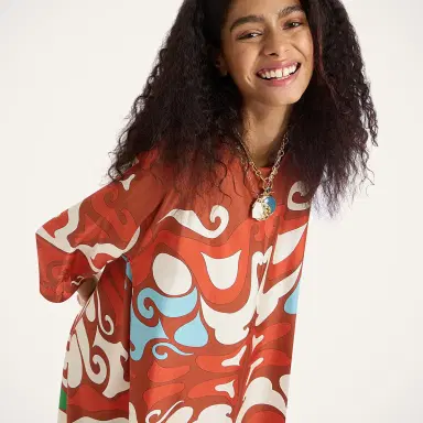 La DoubleJ Muumuu Dress Round Neck | Thumbnail 4 La DoubleJ Muumuu Dress Round Neck | Thumbnail 4
