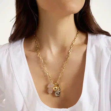 La DoubleJ Protection Charm Necklace | Thumbnail 2 La DoubleJ Protection Charm Necklace | Thumbnail 2