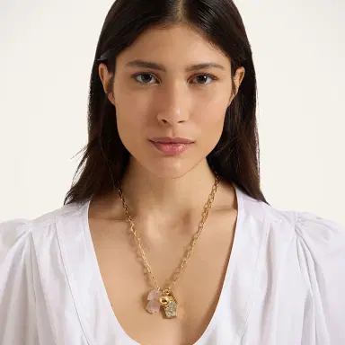 La DoubleJ Protection Charm Necklace | Thumbnail 1 La DoubleJ Protection Charm Necklace | Thumbnail 1