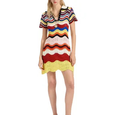 La DoubleJ Chevron Mini Dress | Thumbnail 1 La DoubleJ Chevron Mini Dress | Thumbnail 1