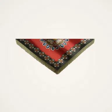 La DoubleJ Fringe Triangle Scarf | Thumbnail 4 La DoubleJ Fringe Triangle Scarf | Thumbnail 4