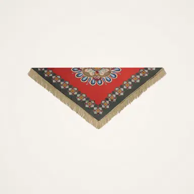 La DoubleJ Fringe Triangle Scarf | Thumbnail 6 La DoubleJ Fringe Triangle Scarf | Thumbnail 6
