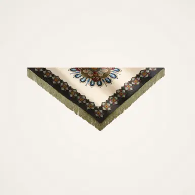 La DoubleJ Fringe Triangle Scarf | Thumbnail 5 La DoubleJ Fringe Triangle Scarf | Thumbnail 5