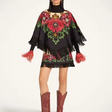 La DoubleJ Reversible Mini Poncho | Thumbnail 3 La DoubleJ Reversible Mini Poncho | Thumbnail 3
