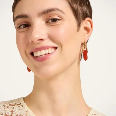 La DoubleJ Pillar Earrings | Thumbnail 1 La DoubleJ Pillar Earrings | Thumbnail 1