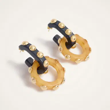 La DoubleJ Double Hoop Earrings | Thumbnail 3 La DoubleJ Double Hoop Earrings | Thumbnail 3