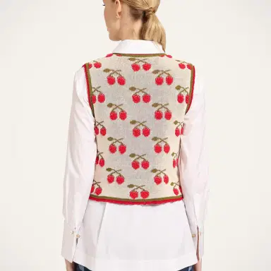 La DoubleJ Cherry Gilet | Thumbnail 2 La DoubleJ Cherry Gilet | Thumbnail 2
