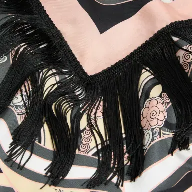 La DoubleJ Reversible Fringe Foulard 90 | Thumbnail 5 La DoubleJ Reversible Fringe Foulard 90 | Thumbnail 5