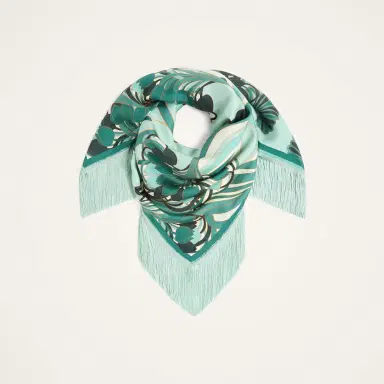 La DoubleJ Reversible Fringe Foulard 90 | Thumbnail 3 La DoubleJ Reversible Fringe Foulard 90 | Thumbnail 3