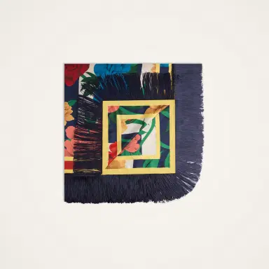 La DoubleJ Reversible Fringe Foulard 90 | Thumbnail 5 La DoubleJ Reversible Fringe Foulard 90 | Thumbnail 5