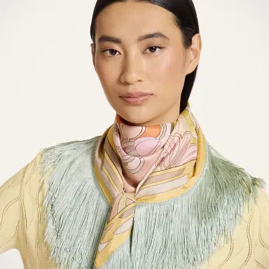 La DoubleJ Reversible Fringe Foulard 90 | Thumbnail 2 La DoubleJ Reversible Fringe Foulard 90 | Thumbnail 2