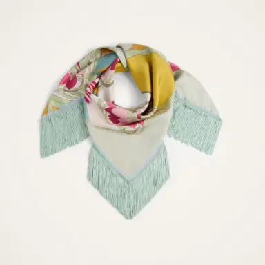 La DoubleJ Reversible Fringe Foulard 90 | Thumbnail 5 La DoubleJ Reversible Fringe Foulard 90 | Thumbnail 5