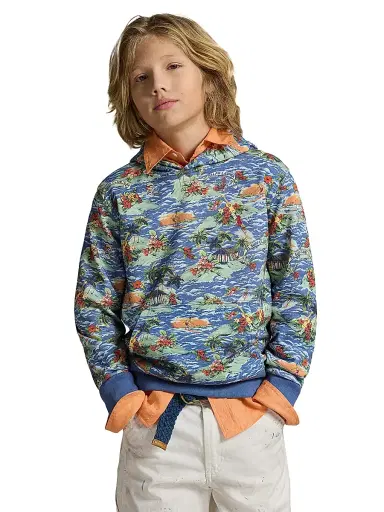 Polo Ralph Lauren Little Boy's & Boy's Printed Cotton-Blend Hoodie - Surf Club | Thumbnail 5 Polo Ralph Lauren Little Boy's & Boy's Printed Cotton-Blend Hoodie - Surf Club | Thumbnail 5