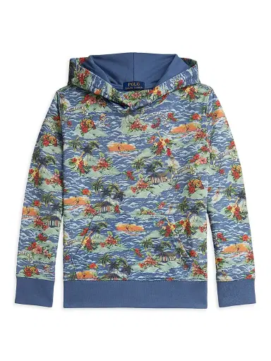 Polo Ralph Lauren Little Boy's & Boy's Printed Cotton-Blend Hoodie - Surf Club | Thumbnail 1 Polo Ralph Lauren Little Boy's & Boy's Printed Cotton-Blend Hoodie - Surf Club | Thumbnail 1