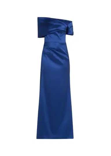 Rickie Freeman for Teri Jon One-Shoulder Stretch Mikado Gown | Thumbnail 1 Rickie Freeman for Teri Jon One-Shoulder Stretch Mikado Gown | Thumbnail 1