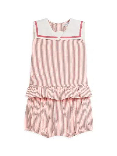 Polo Ralph Lauren Baby Girl's Striped Top & Bloomers Set - Red 9 Months | Thumbnail 1 Polo Ralph Lauren Baby Girl's Striped Top & Bloomers Set - Red 9 Months | Thumbnail 1