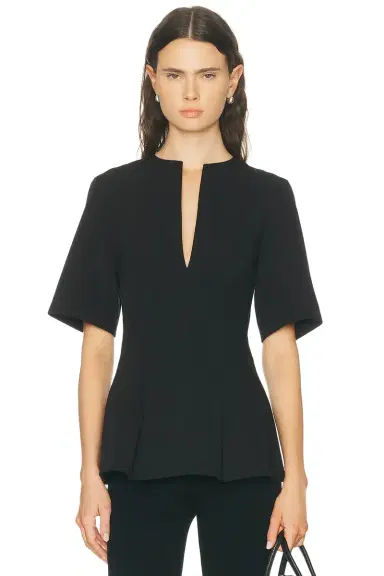 Toteme Tailored Cotton Top | Thumbnail 1 Toteme Tailored Cotton Top | Thumbnail 1