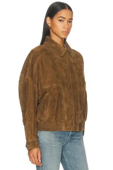 Nour Hammour Dalma Suede Jacket | Thumbnail 3 Nour Hammour Dalma Suede Jacket | Thumbnail 3