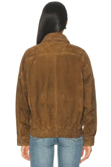 Nour Hammour Dalma Suede Jacket | Thumbnail 4 Nour Hammour Dalma Suede Jacket | Thumbnail 4
