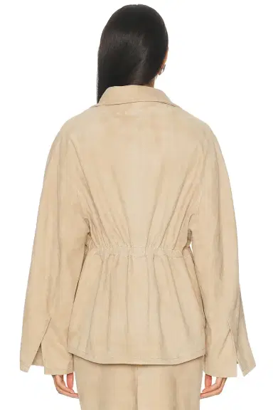 NOUR HAMMOUR Passage Suede Jacket | Thumbnail 4 NOUR HAMMOUR Passage Suede Jacket | Thumbnail 4