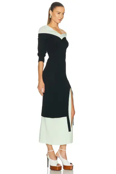 THE ATTICO Asymmetric Midi Dress | Thumbnail 2 THE ATTICO Asymmetric Midi Dress | Thumbnail 2
