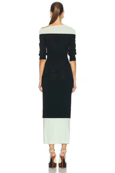 THE ATTICO Asymmetric Midi Dress | Thumbnail 4 THE ATTICO Asymmetric Midi Dress | Thumbnail 4