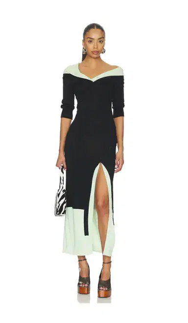 THE ATTICO Asymmetric Midi Dress | Thumbnail 5 THE ATTICO Asymmetric Midi Dress | Thumbnail 5