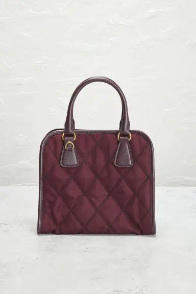FWRD Renew Prada Tessuto Quilted Nylon Handbag | Thumbnail 3 FWRD Renew Prada Tessuto Quilted Nylon Handbag | Thumbnail 3